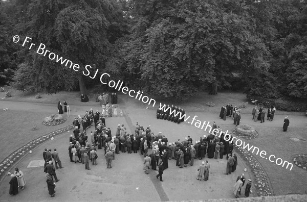 MILLTOWN PARK ORDINATION GROUP FROM UPSTAIRS WINDOW